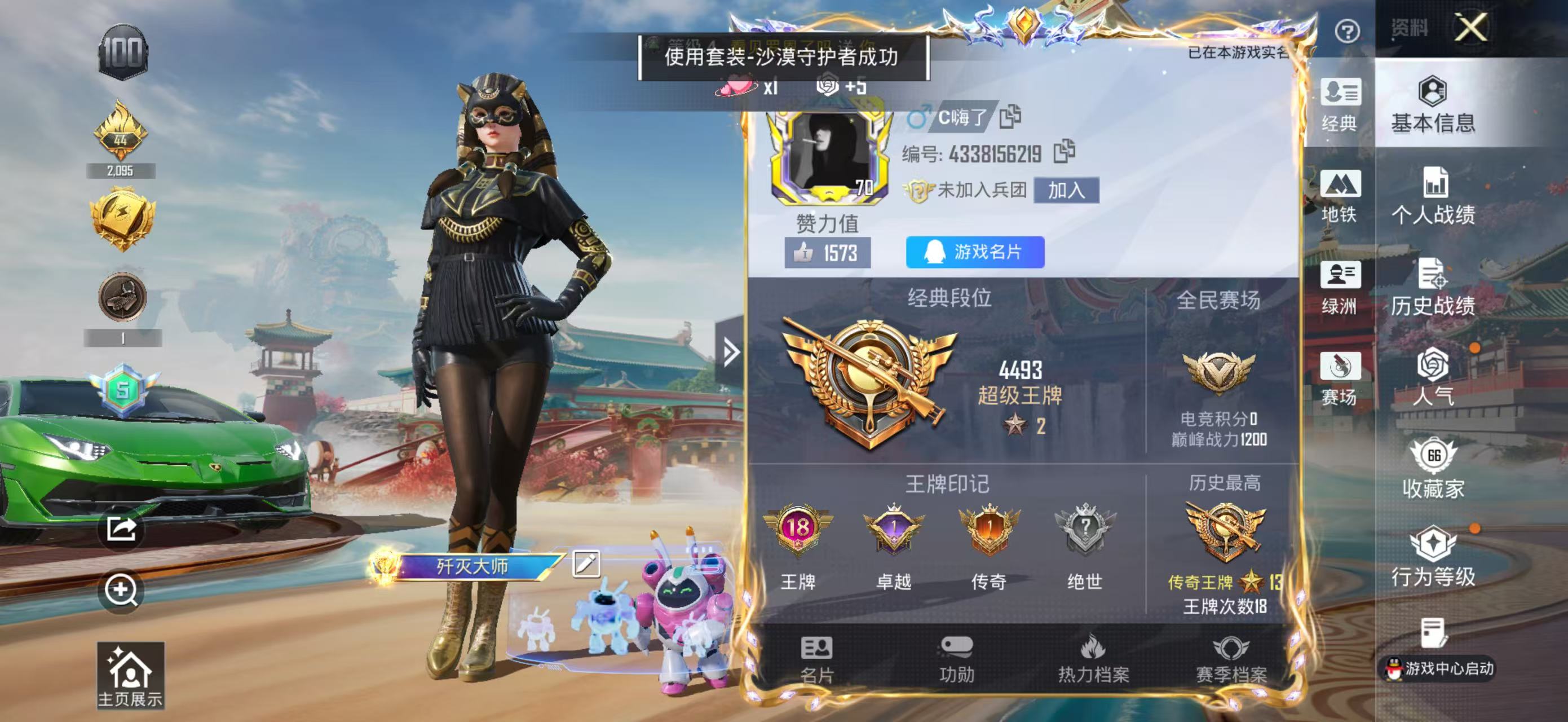 HPSJ4149282和平精英账号详情图3