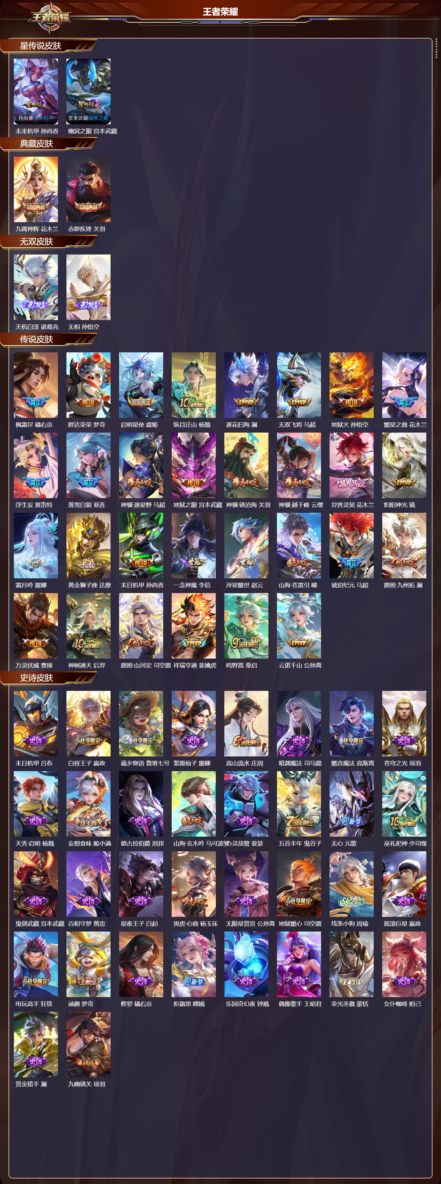 WZMK4265392王者荣耀账号详情图2 WZMK4265392王者荣耀账号详情图2