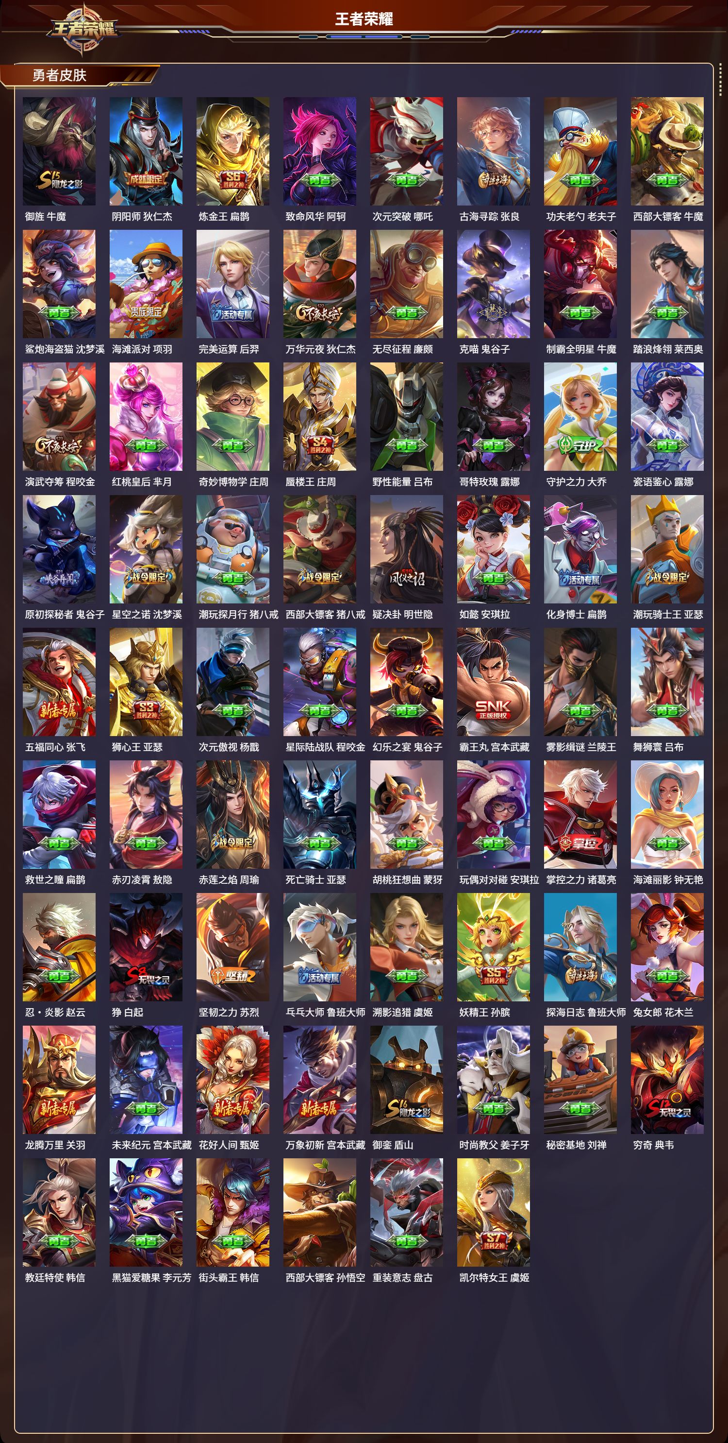 WZLX4269967王者荣耀账号详情图3