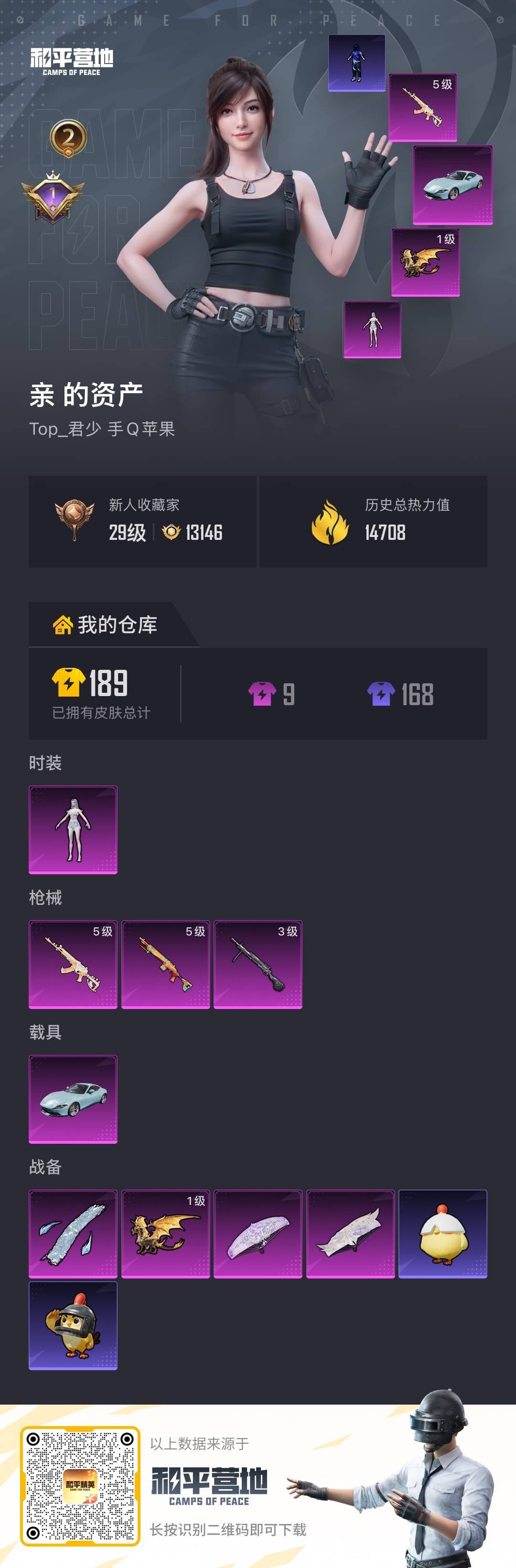 HPSJ4149675和平精英账号详情图2