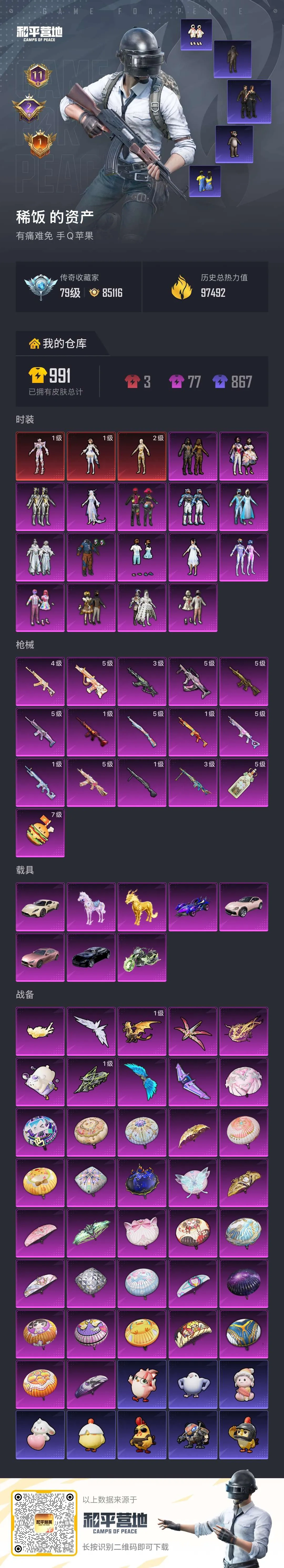 HPSJ4149333和平精英账号详情图2