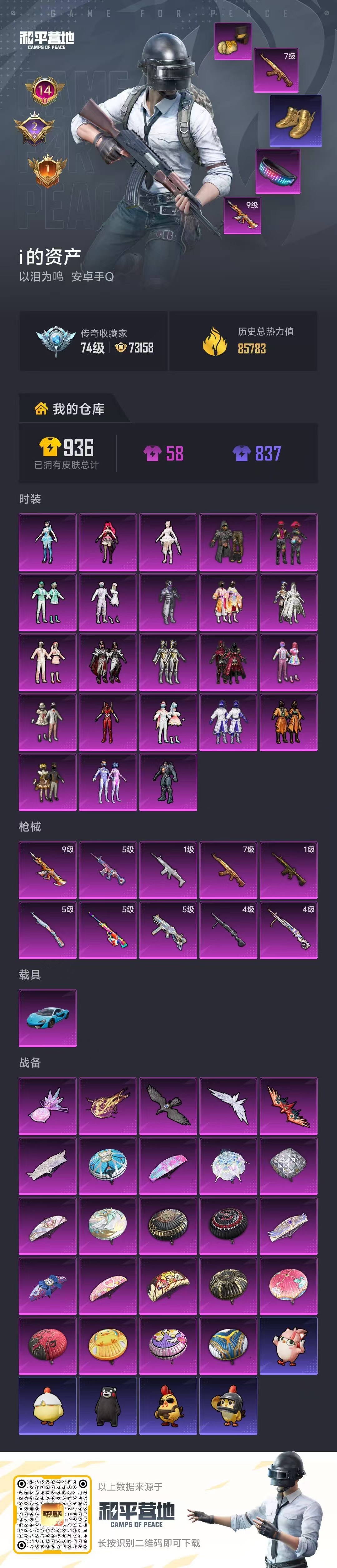 HPSJ4149558和平精英账号详情图2