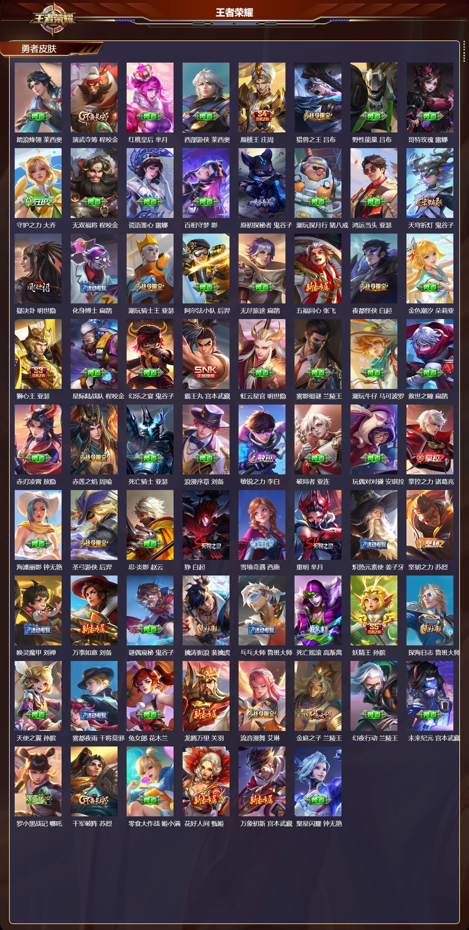 WZQM4267818王者荣耀账号详情图5