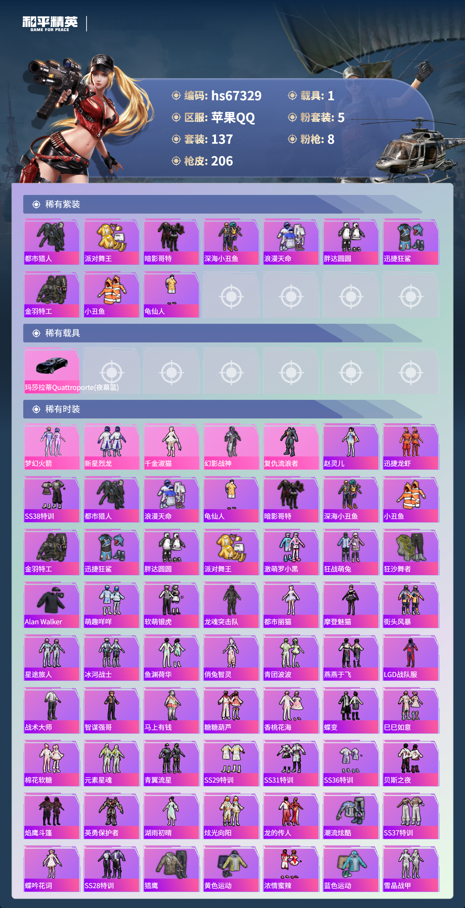 HPSJ4153016和平精英账号详情图4