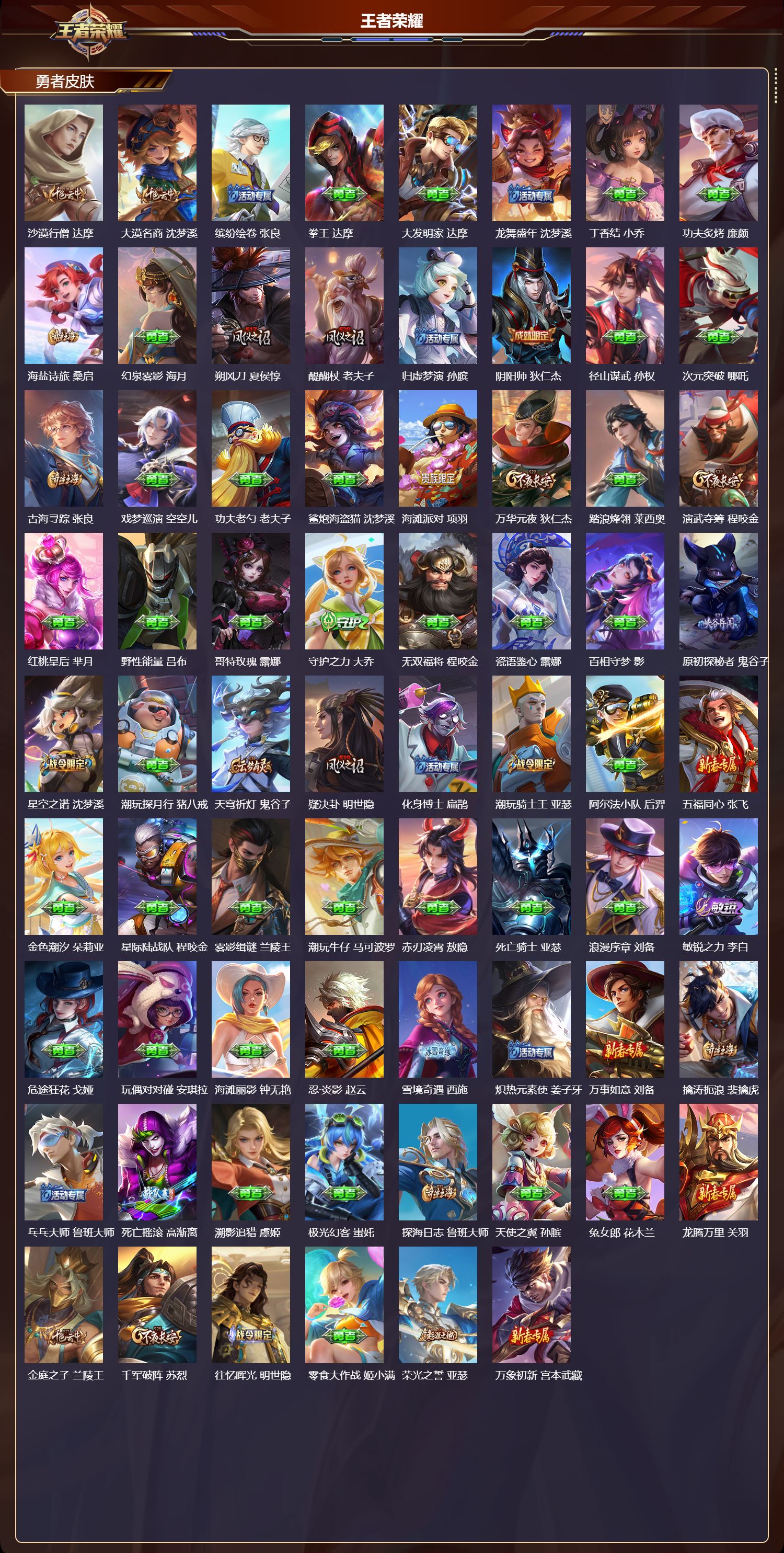 WZQM4267800王者荣耀账号详情图3