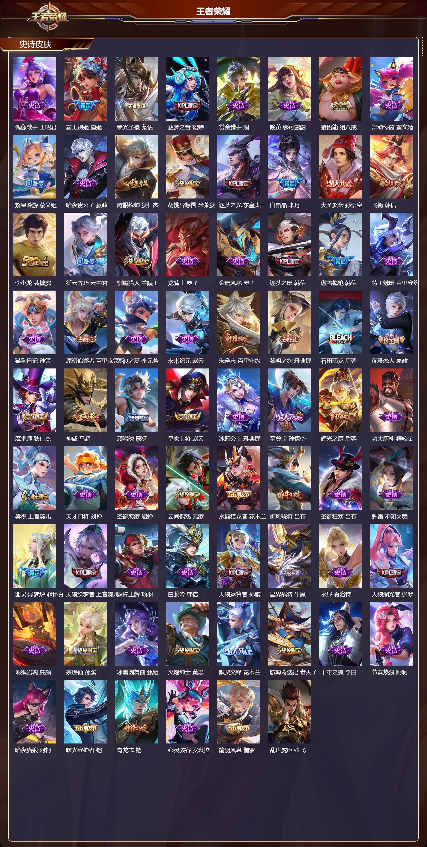 WZMK4265394王者荣耀账号详情图3