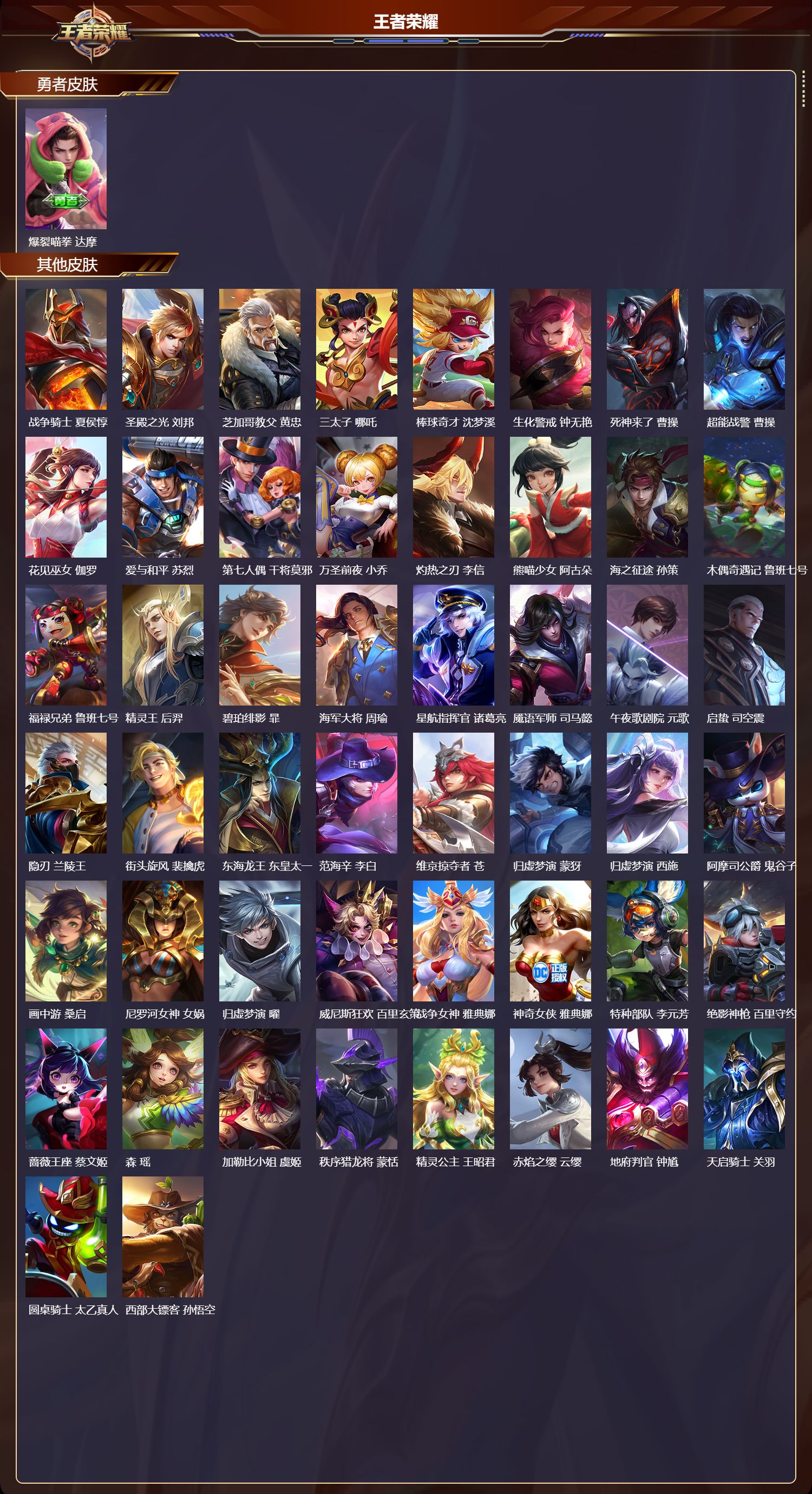 WZMK4265319王者荣耀账号详情图5