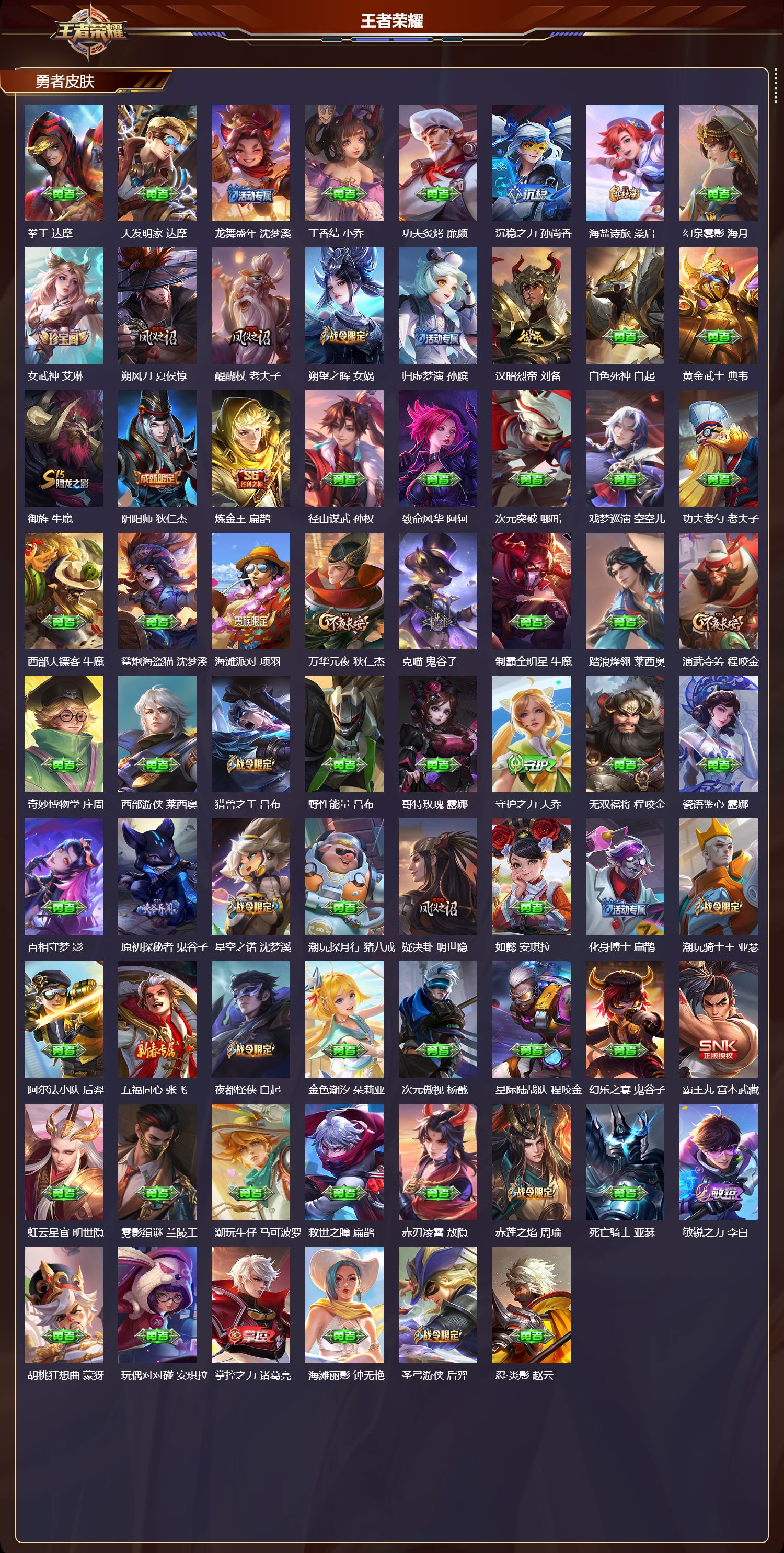 WZQM4267653王者荣耀账号详情图4