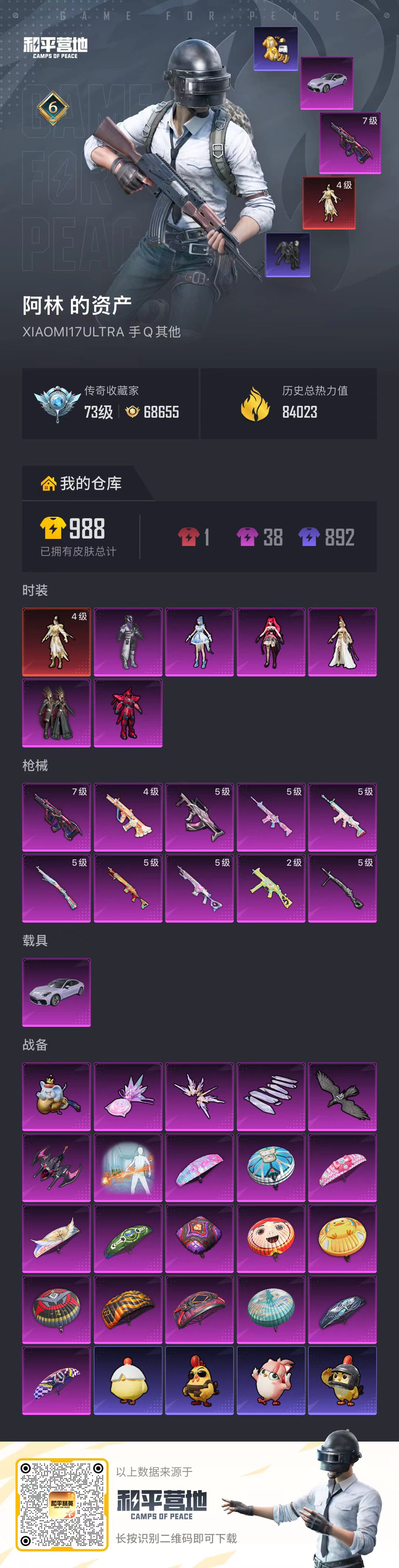 HPSJ4149551和平精英账号详情图2