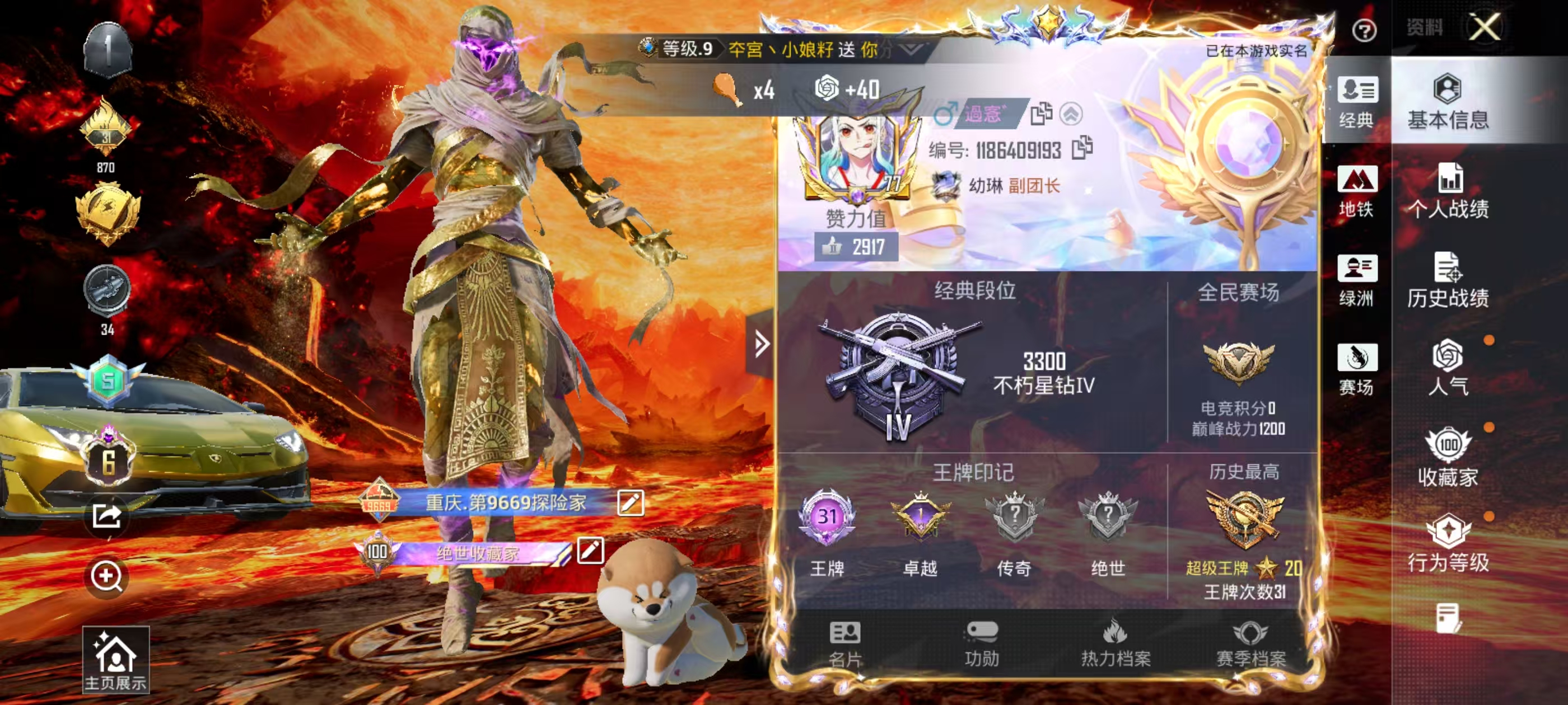 HPSJ4149746和平精英账号详情图3