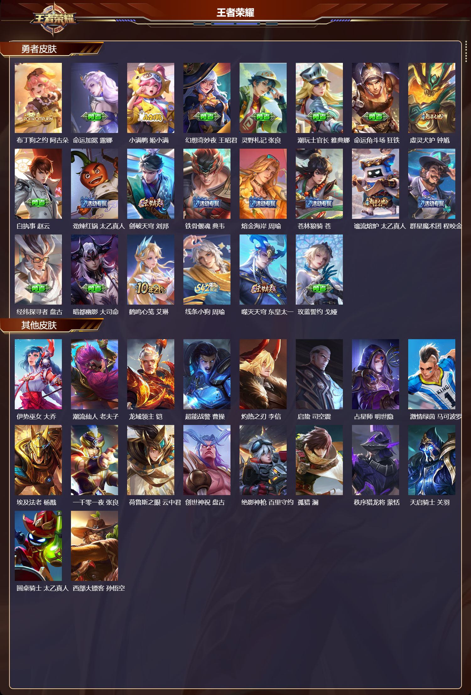 WZMK4267708王者荣耀账号详情图3