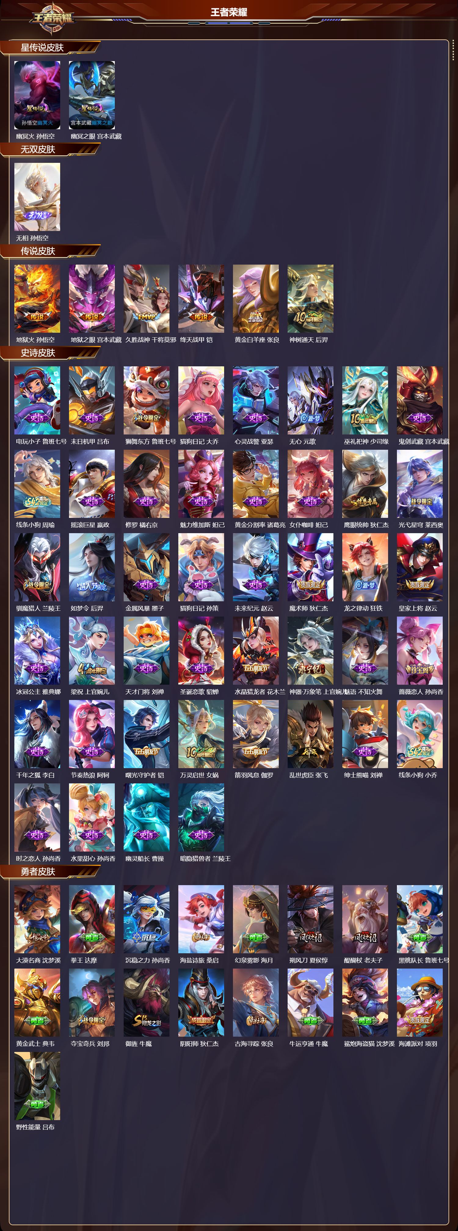 WZQM4265403王者荣耀账号详情图2