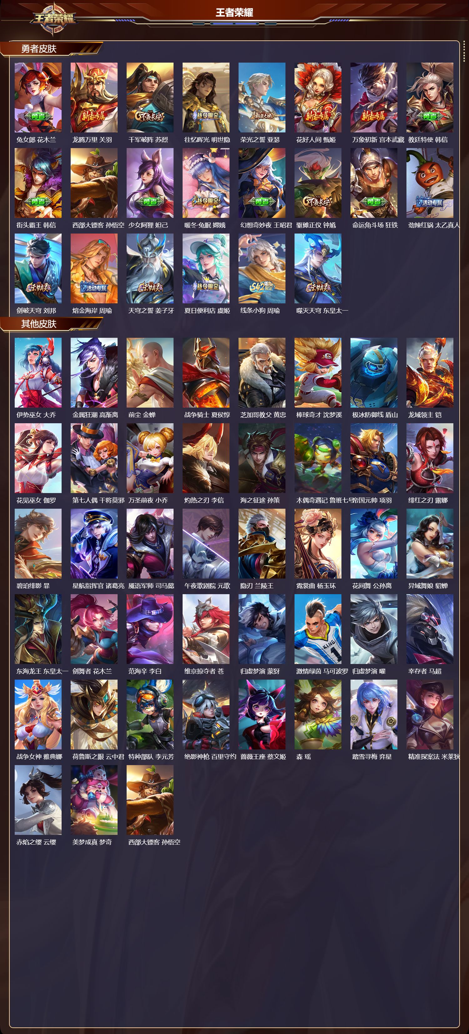 WZQM4265390王者荣耀账号详情图3