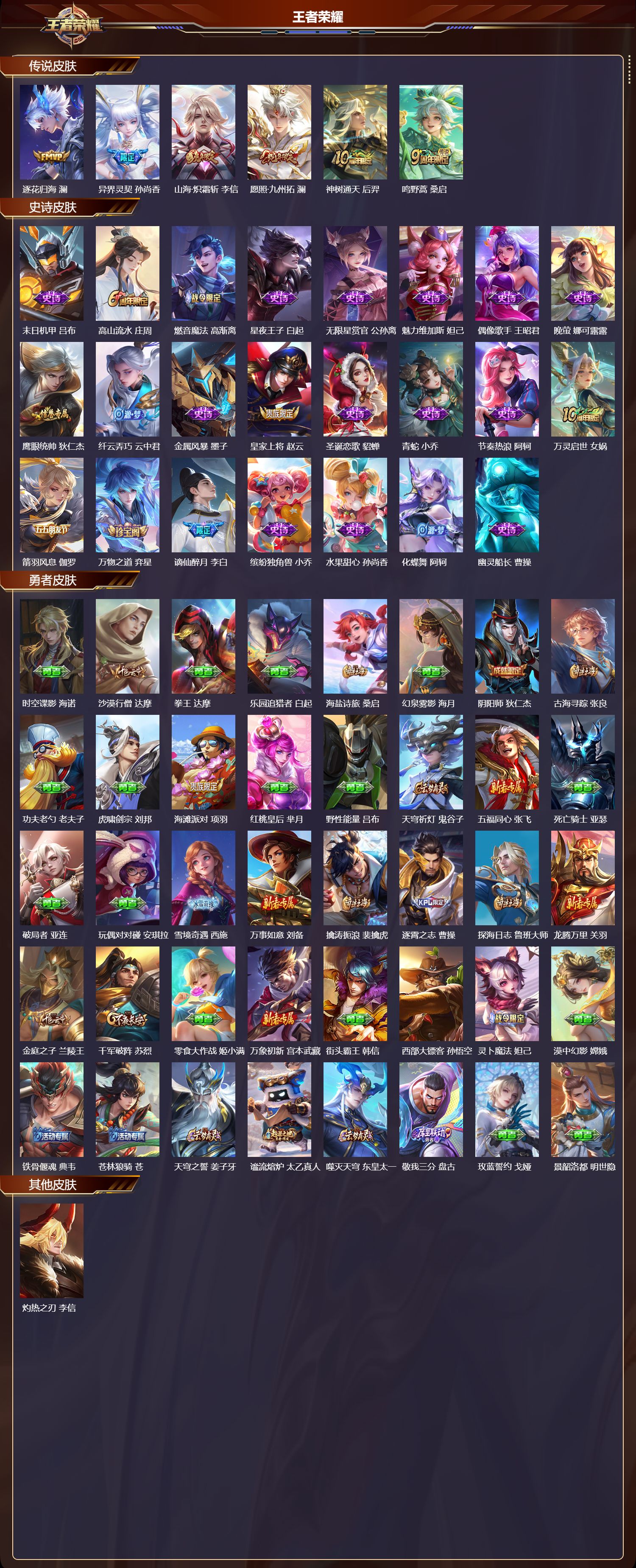 WZMK4267668王者荣耀账号详情图2 WZMK4267668王者荣耀账号详情图2