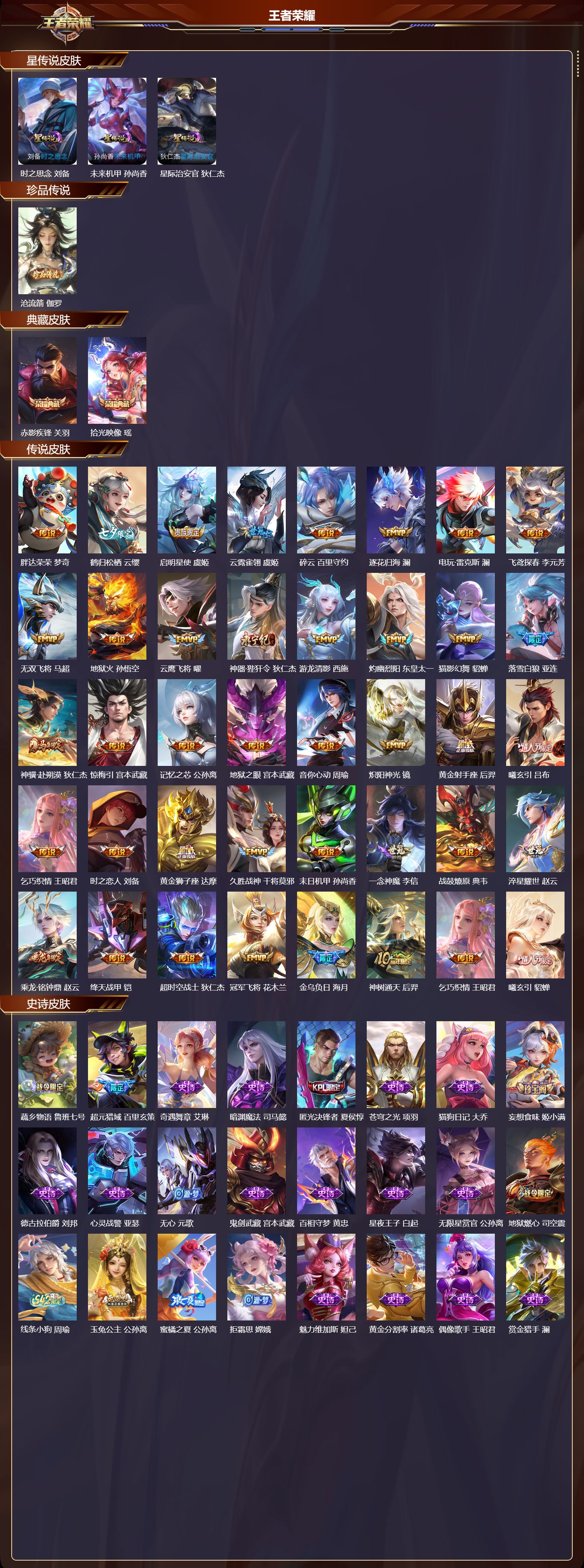 WZMK4267786王者荣耀账号详情图2