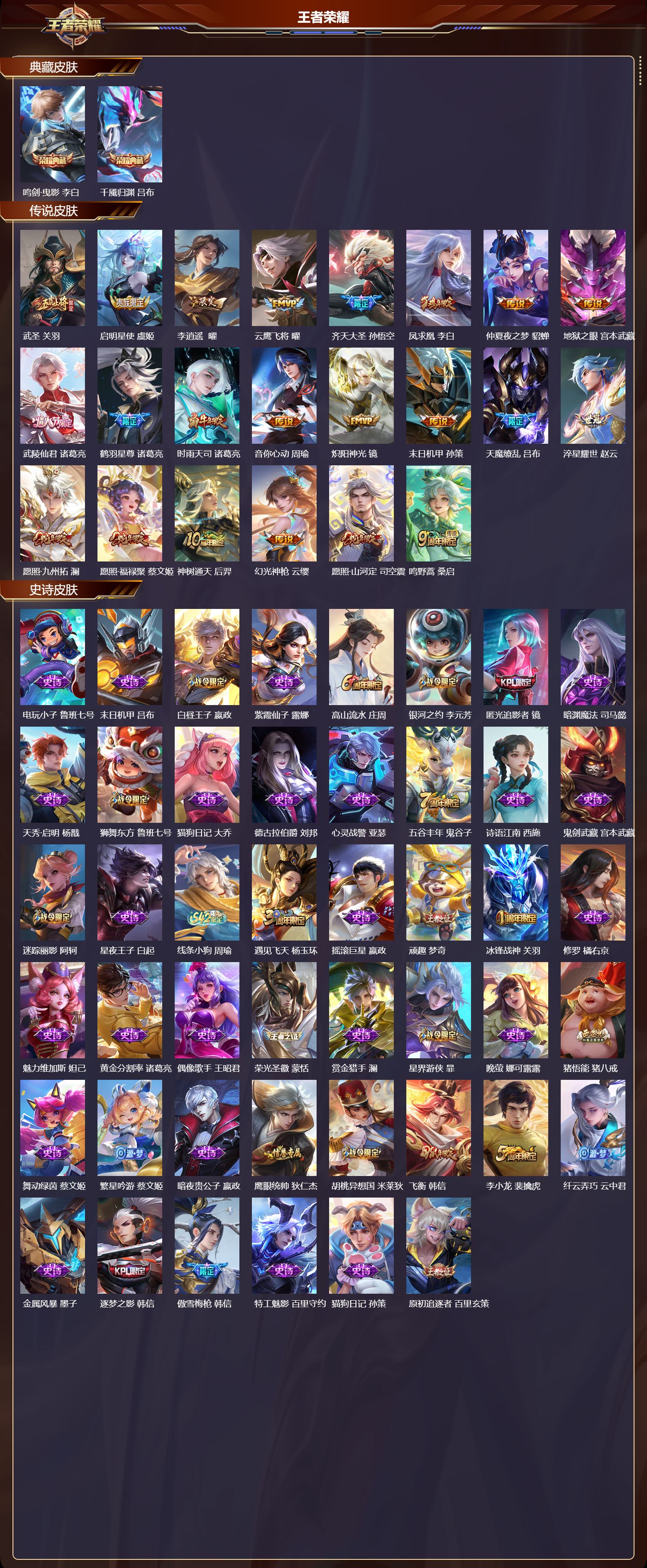 WZQM4267674王者荣耀账号详情图2