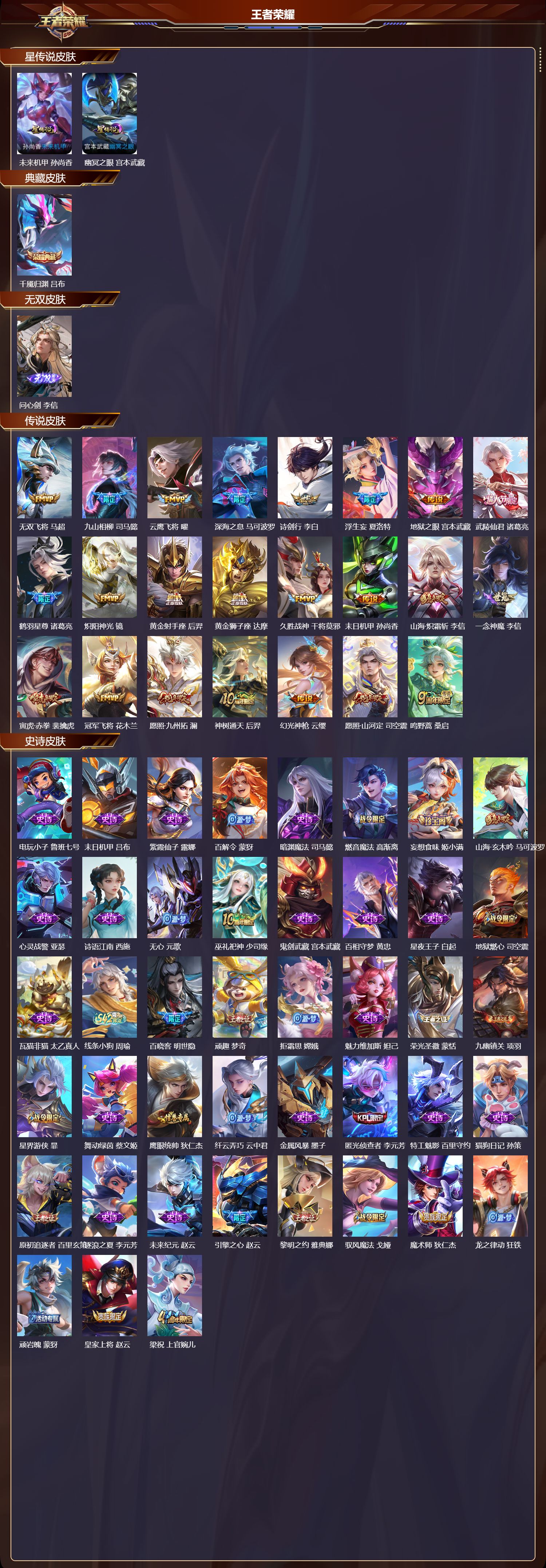 WZMK4265309王者荣耀账号详情图2 WZMK4265309王者荣耀账号详情图2