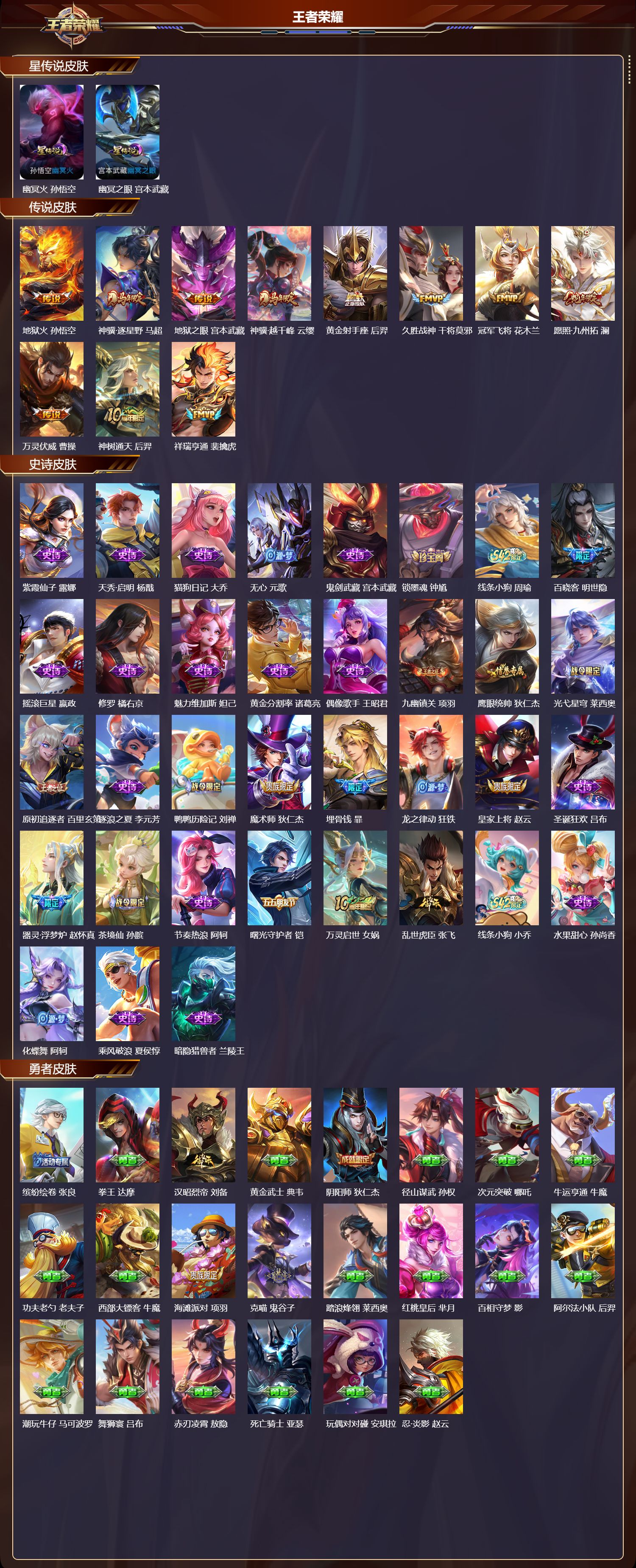 WZQM4267819王者荣耀账号详情图2 WZQM4267819王者荣耀账号详情图2