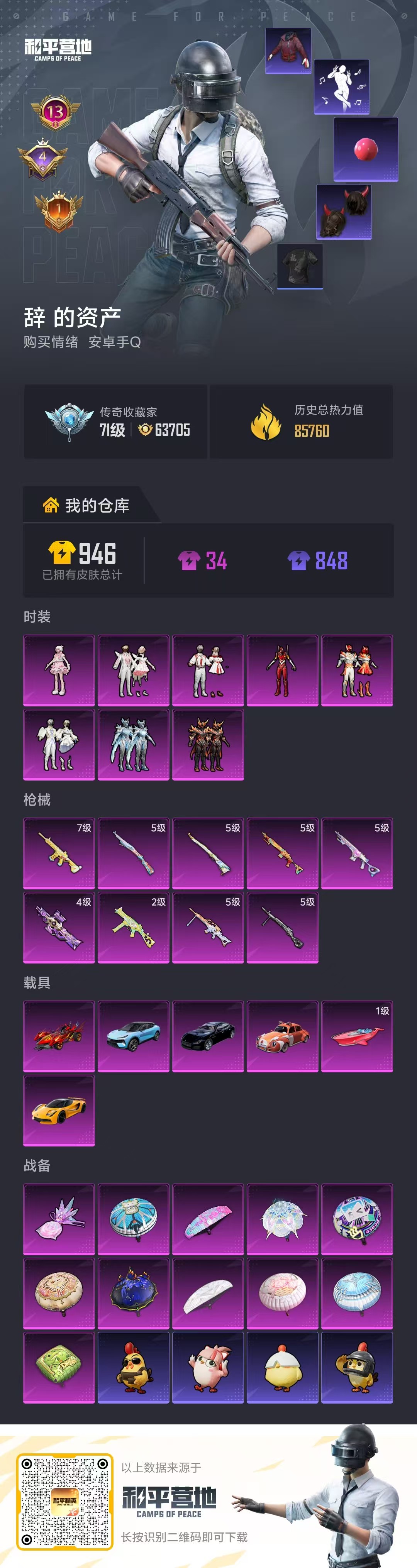 HPSJ4149644和平精英账号详情图2