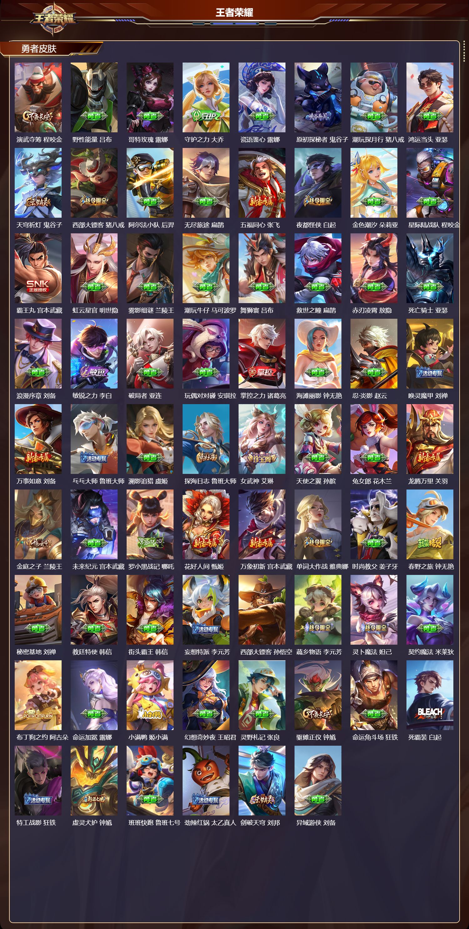 WZQM4198772王者荣耀账号详情图5