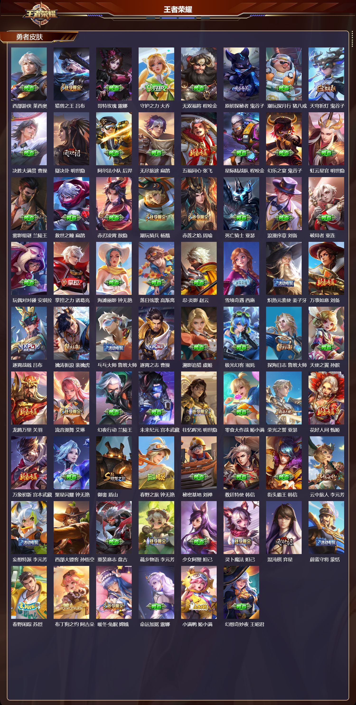 WZQM4198790王者荣耀账号详情图6