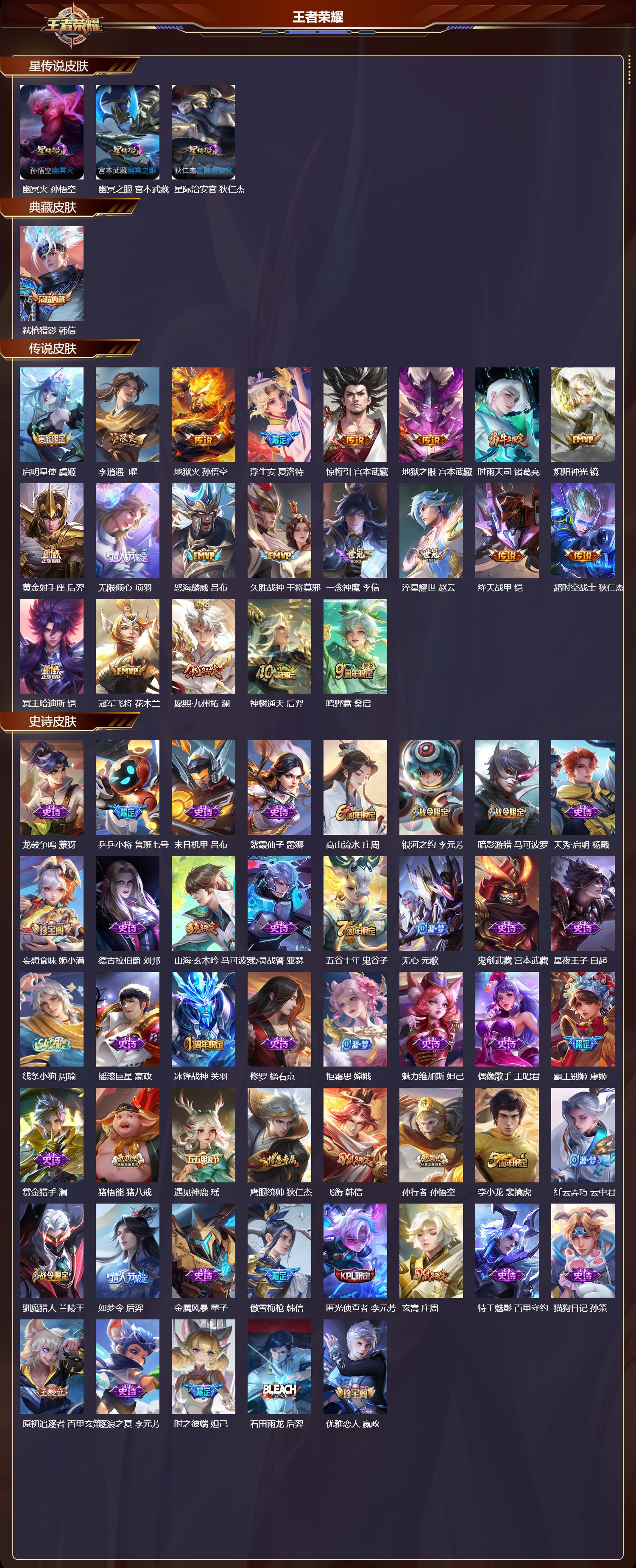 WZQM4198803王者荣耀账号详情图3