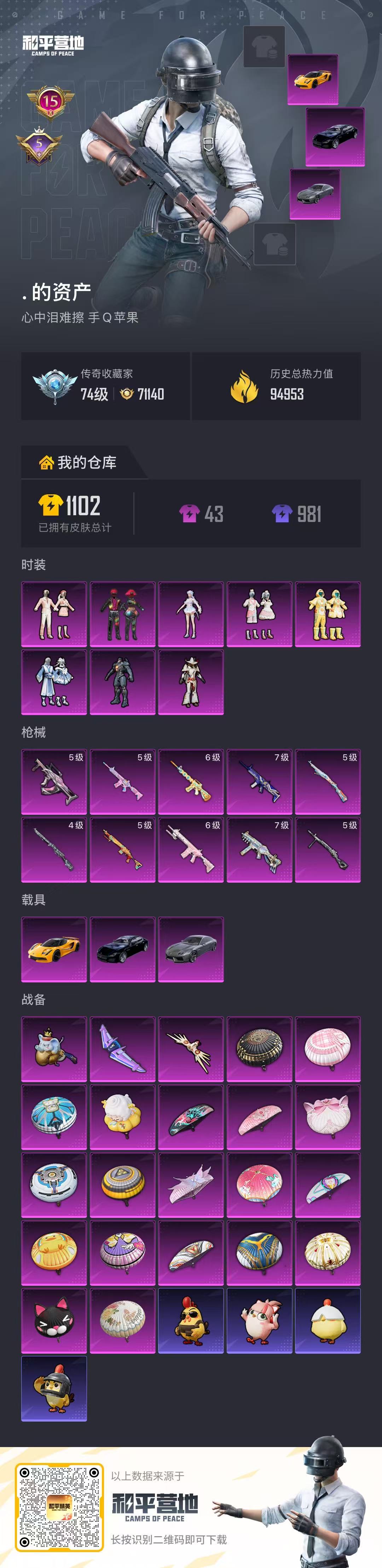 HPCMW4112047和平精英账号详情图2