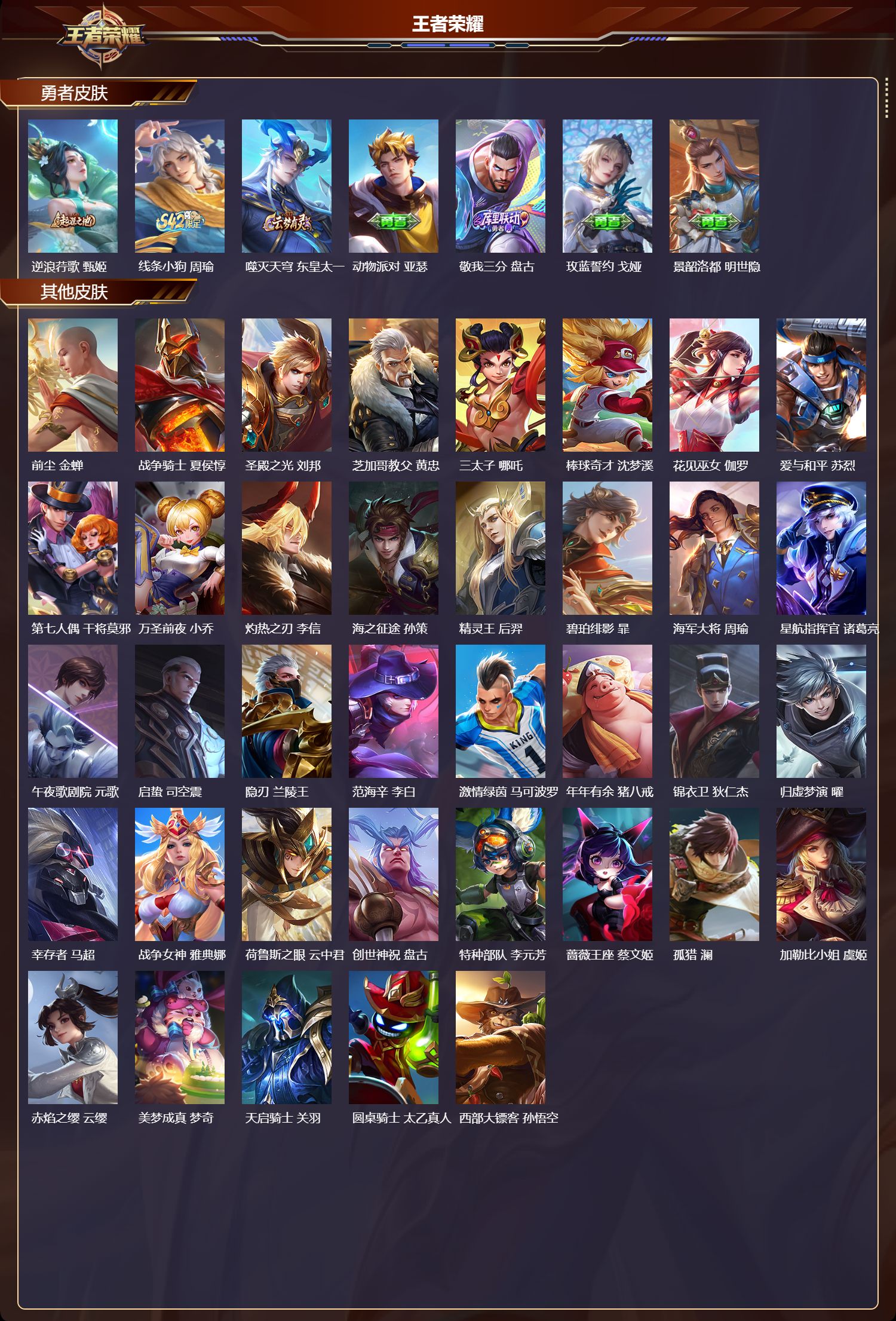 WZMK4270469王者荣耀账号详情图4