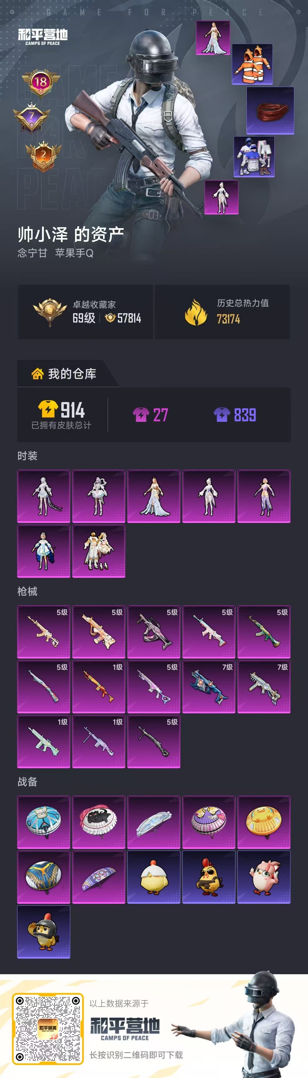 HPSJ4150817和平精英账号详情图2