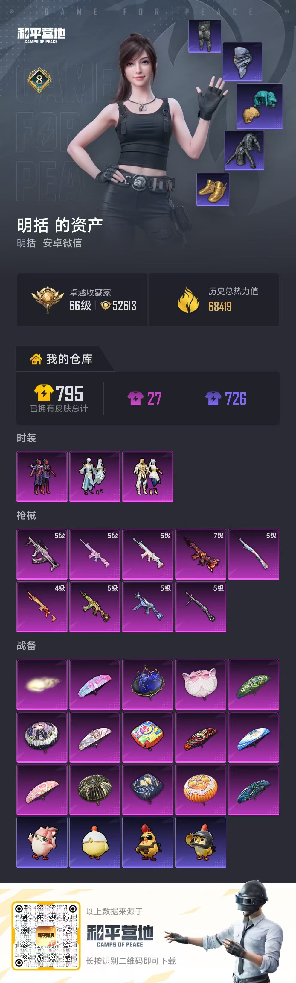 HPSJ4151105和平精英账号详情图2