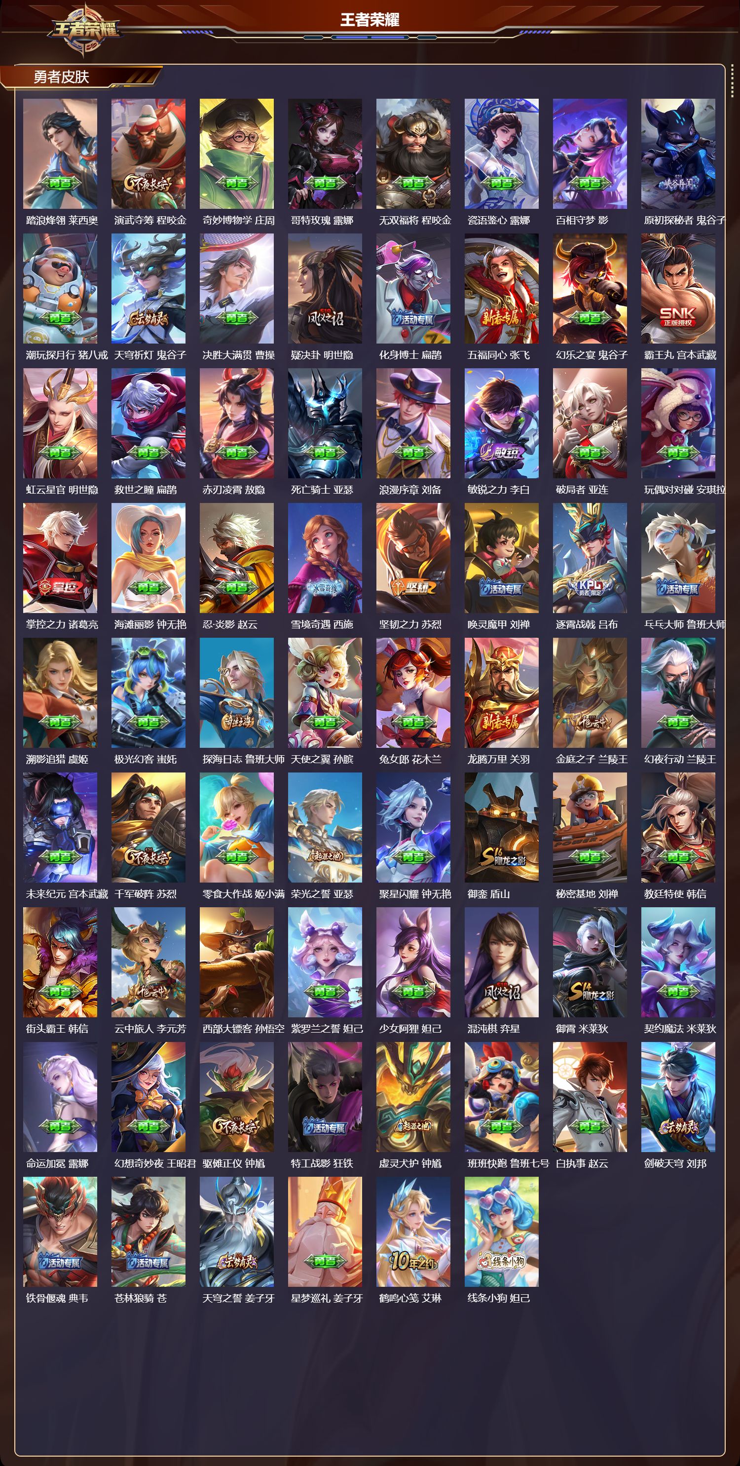 WZMK4270469王者荣耀账号详情图3