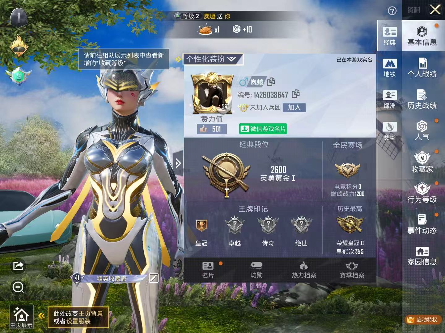 HPSJ4150891和平精英账号详情图3 HPSJ4150891和平精英账号详情图3