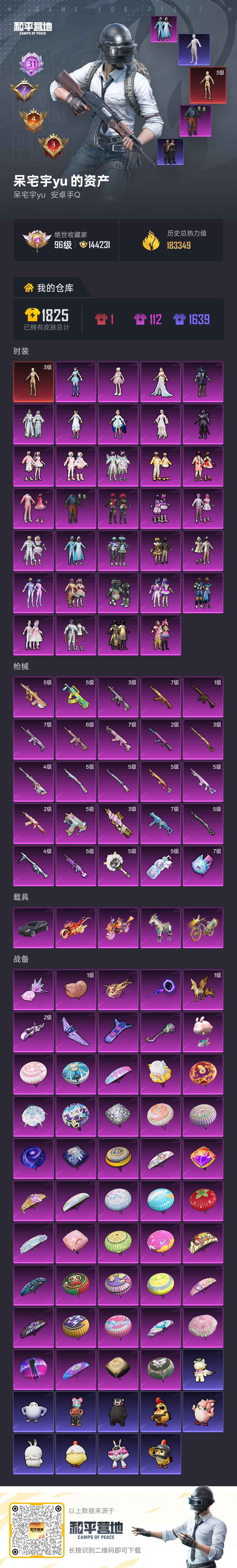 HPSJ4150980和平精英账号详情图2