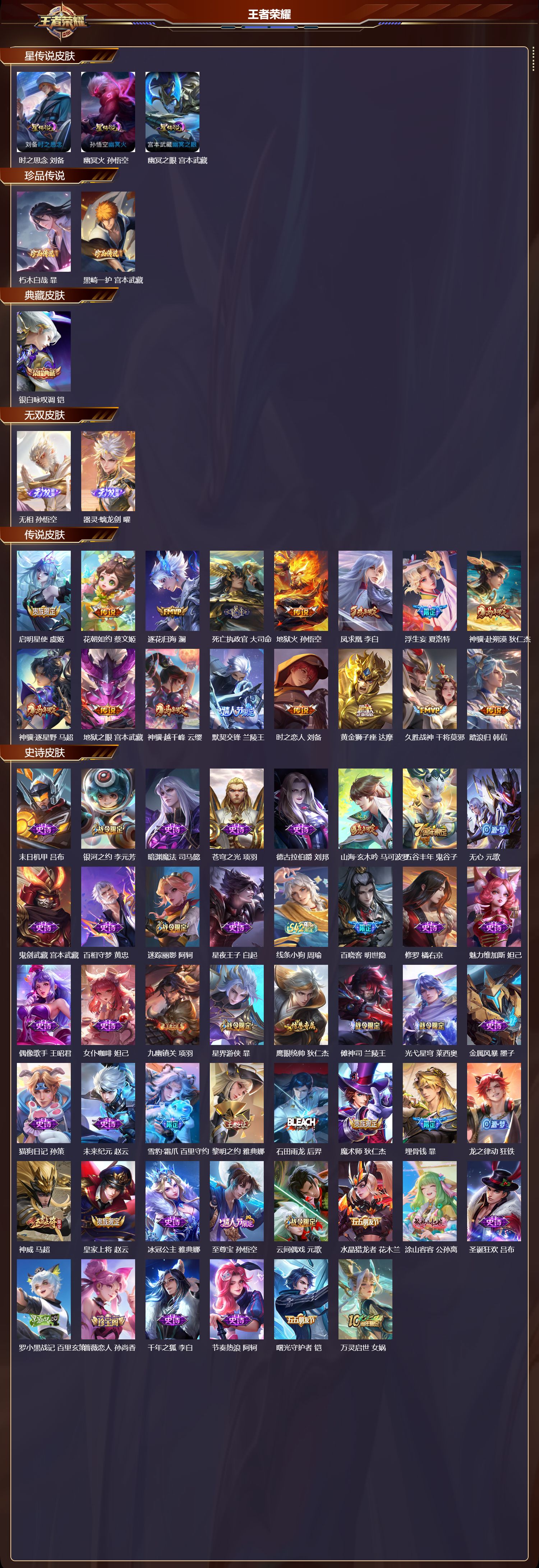 WZMK4270515王者荣耀账号详情图2 WZMK4270515王者荣耀账号详情图2