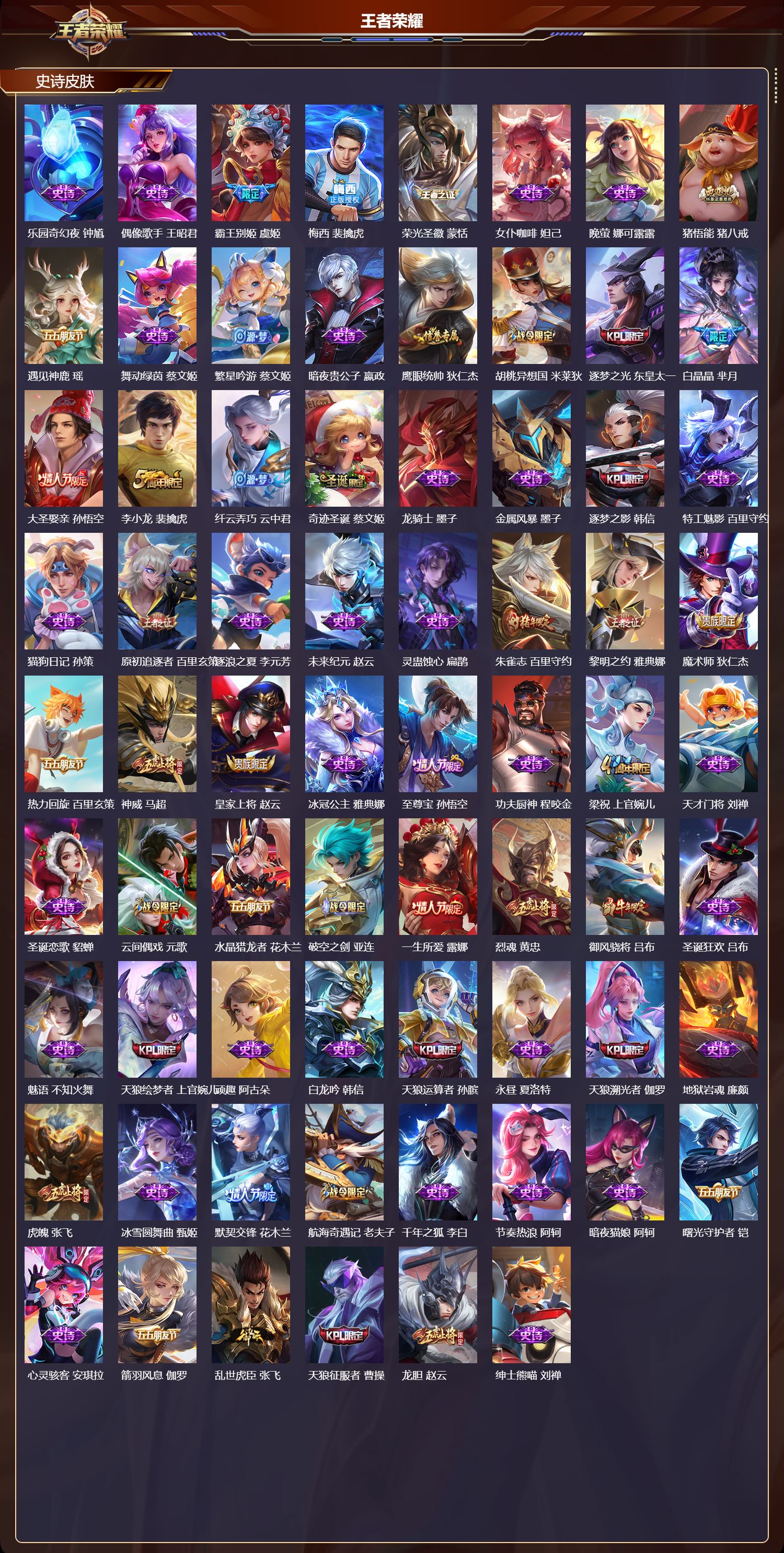 WZMK4270554王者荣耀账号详情图3