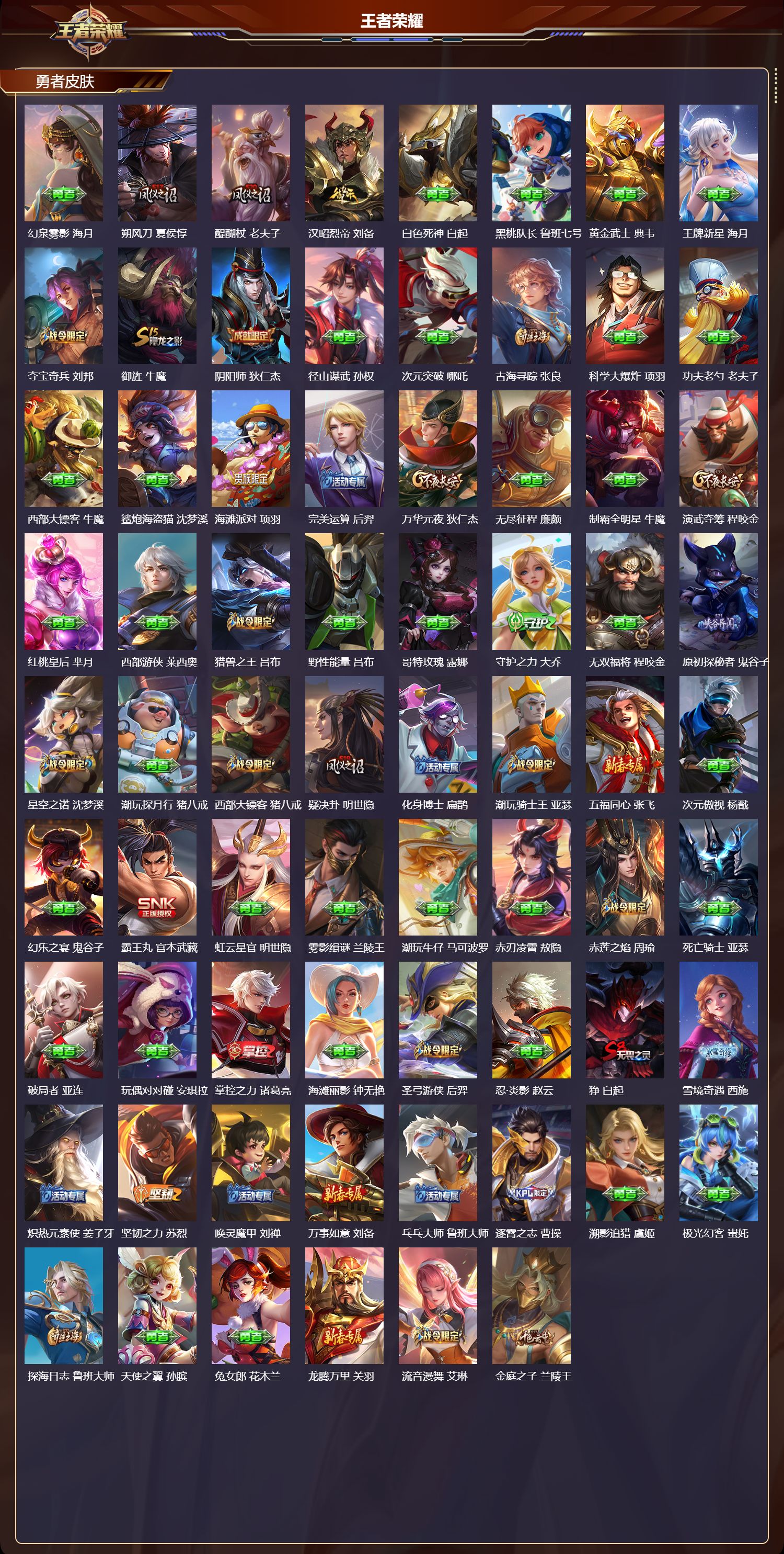 WZQM4270485王者荣耀账号详情图4