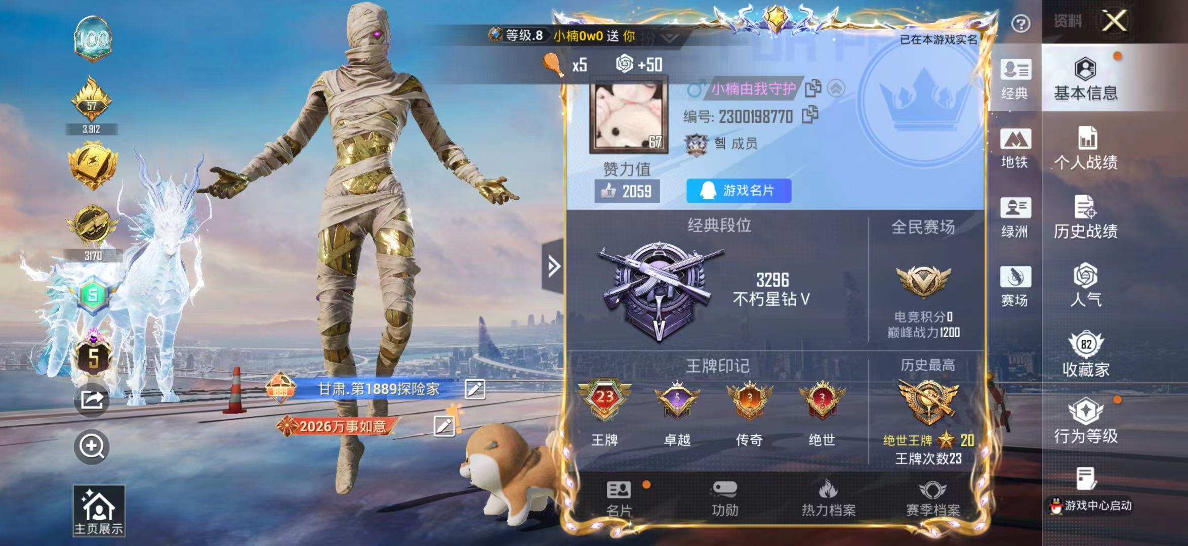 HPSJ4150911和平精英账号详情图3