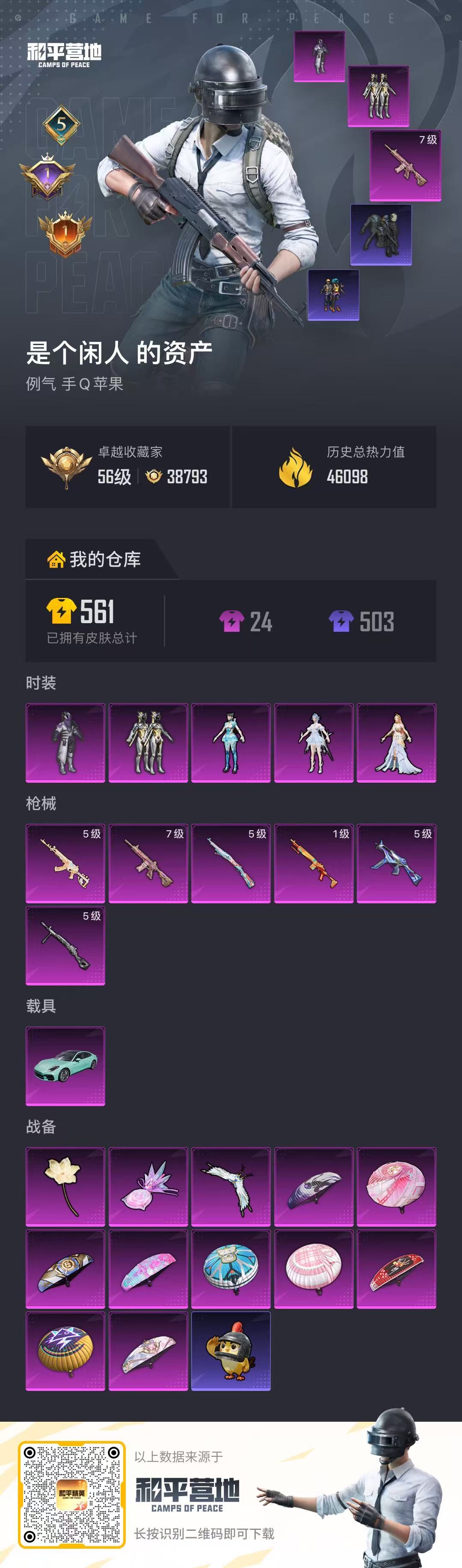 HPSJ4151140和平精英账号详情图2