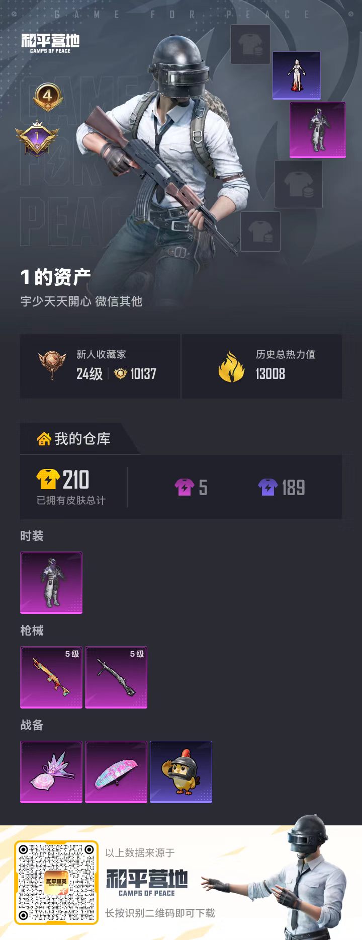 HPSJ4151154和平精英账号详情图2 HPSJ4151154和平精英账号详情图2