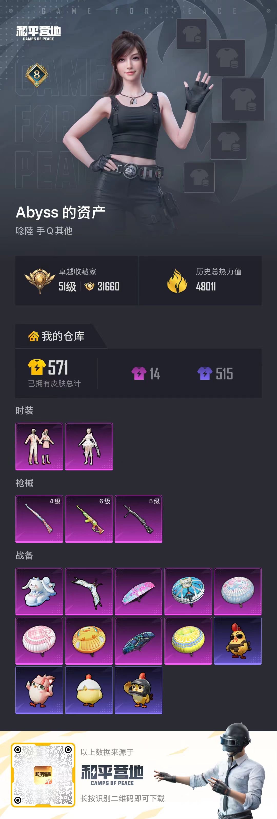 HPSJ4151052和平精英账号详情图2