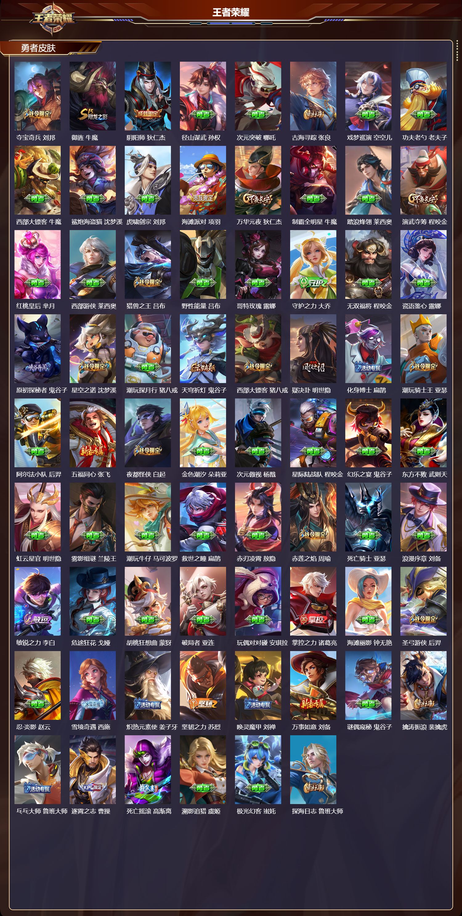 WZLX4272261王者荣耀账号详情图6