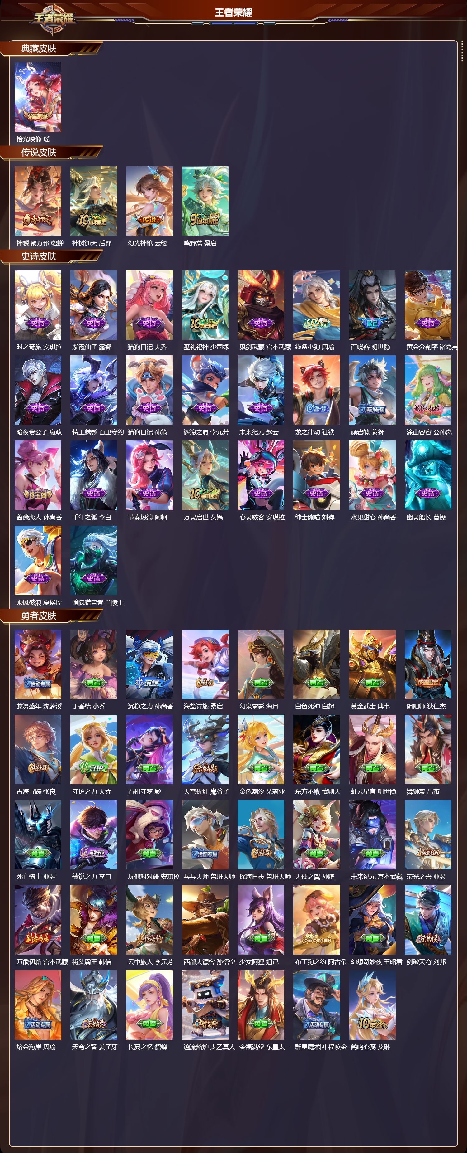 WZMK4270544王者荣耀账号详情图2