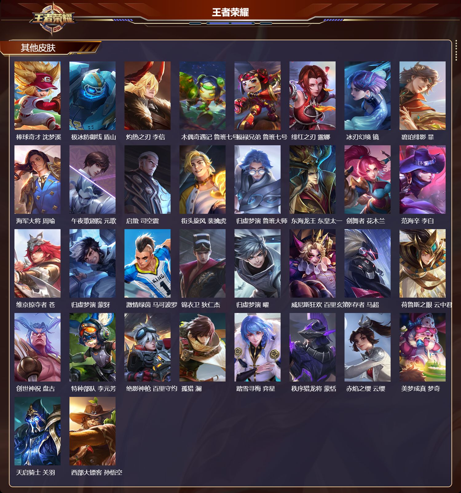 WZMK4270530王者荣耀账号详情图4