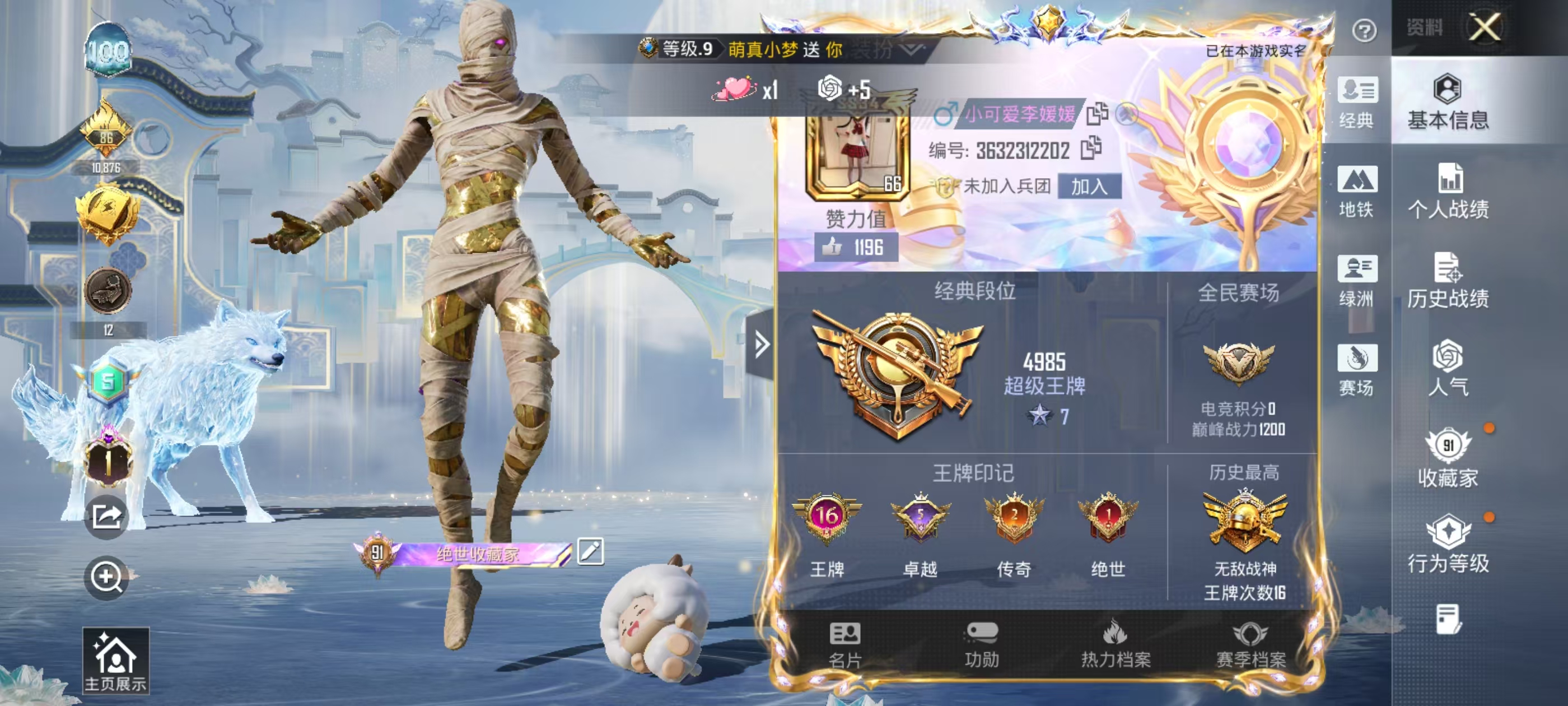 HPSJ4151001和平精英账号详情图3