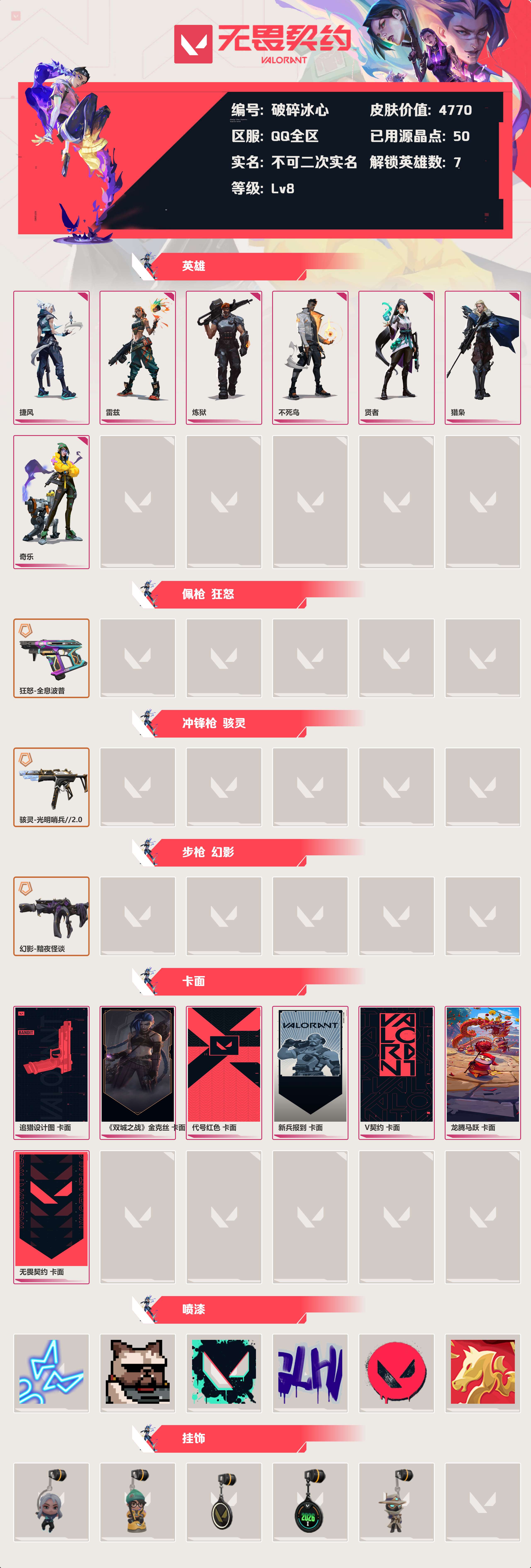 WWQLX426262无畏契约账号详情图2