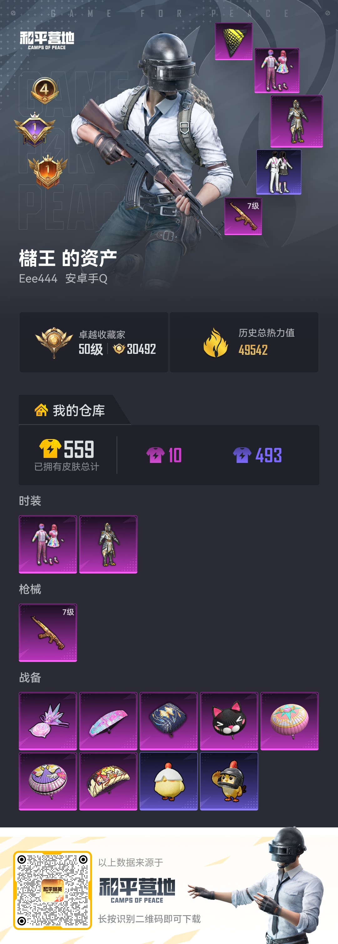 HPCMW4165136和平精英账号详情图1 HPCMW4165136和平精英账号详情图1