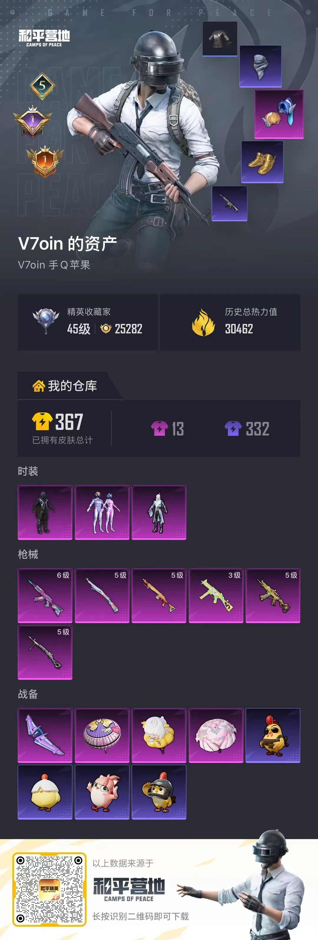 HPSJ4153054和平精英账号详情图2