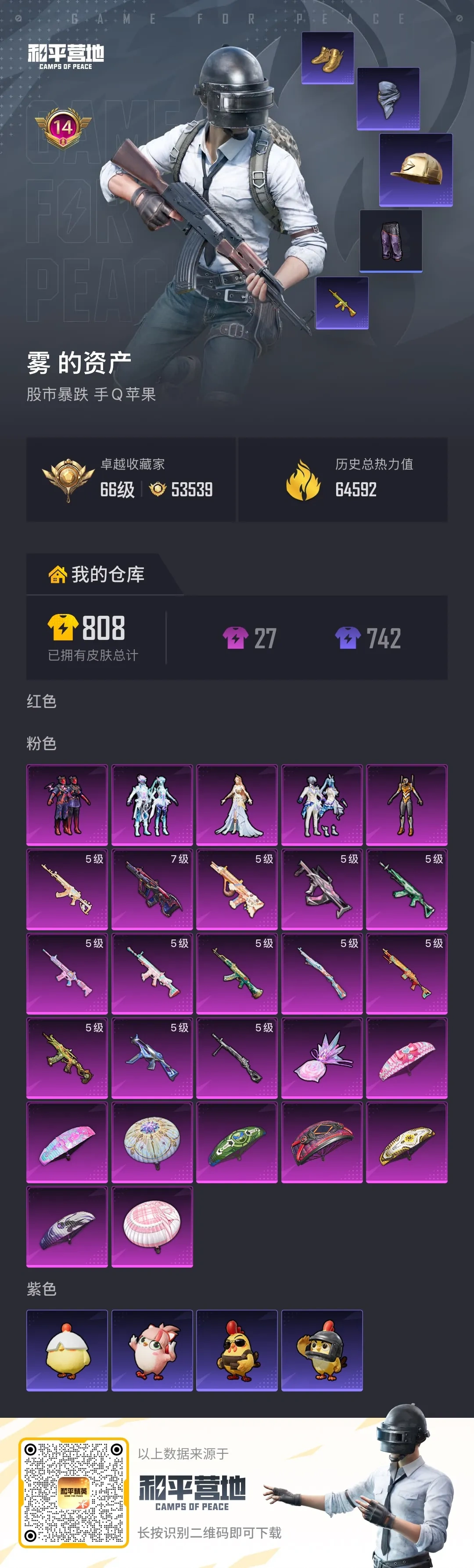 HPSJ4153094和平精英账号详情图2