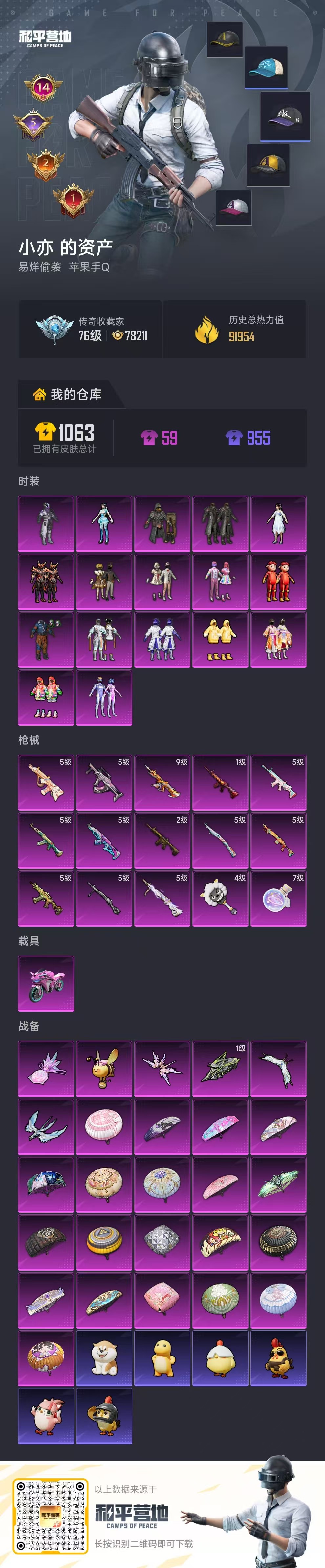 HPSJ4152400和平精英账号详情图2