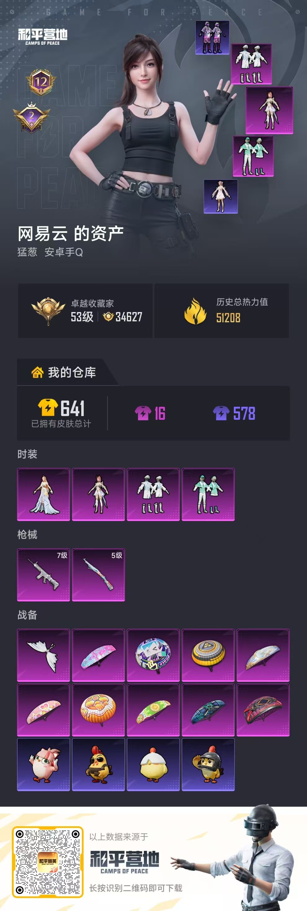 HPSJ4153051和平精英账号详情图2